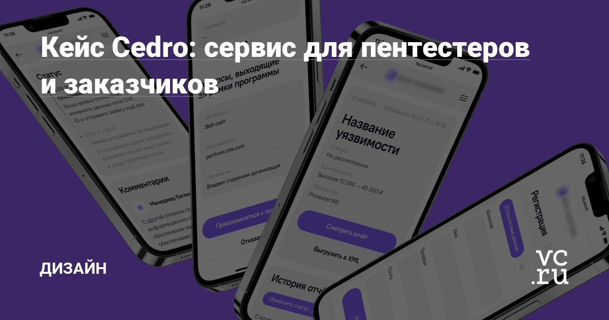 Как Cedro разработали платформу для тестирования уязвимостей — с тремя личными кабинетами, высокой защитой и возможностью развивать проект дальше.