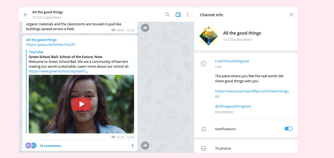 Сервис для рекламы вашего бизнеса в Telegram каналах.